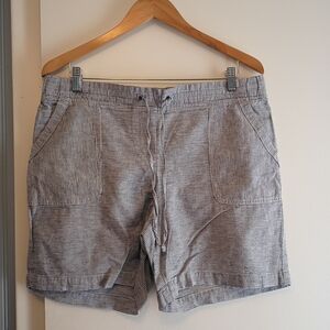 Talbots Navy and White Striped Women's Shorts